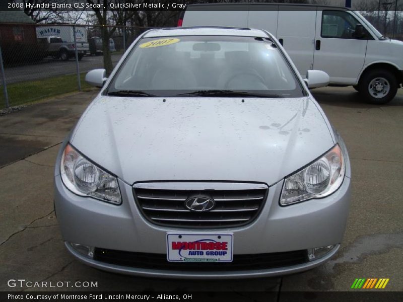 QuickSilver Metallic / Gray 2008 Hyundai Elantra GLS Sedan