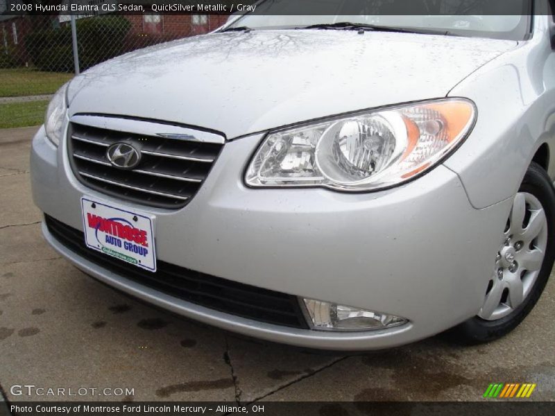 QuickSilver Metallic / Gray 2008 Hyundai Elantra GLS Sedan