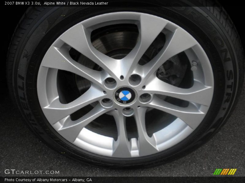 Alpine White / Black Nevada Leather 2007 BMW X3 3.0si
