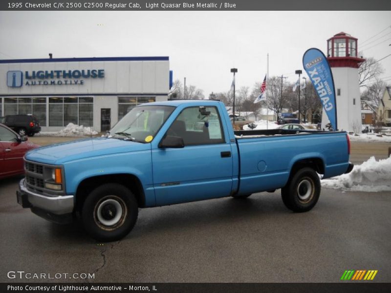 Light Quasar Blue Metallic / Blue 1995 Chevrolet C/K 2500 C2500 Regular Cab