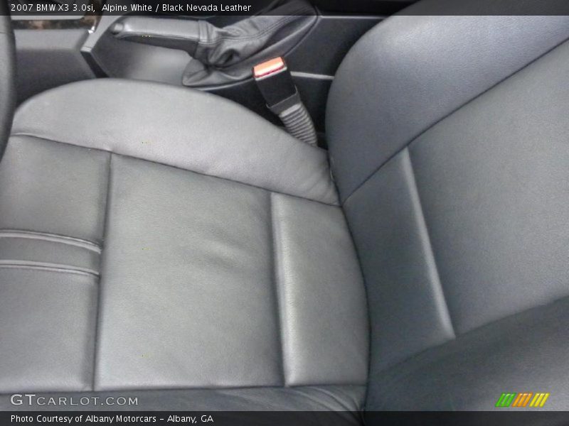 Alpine White / Black Nevada Leather 2007 BMW X3 3.0si
