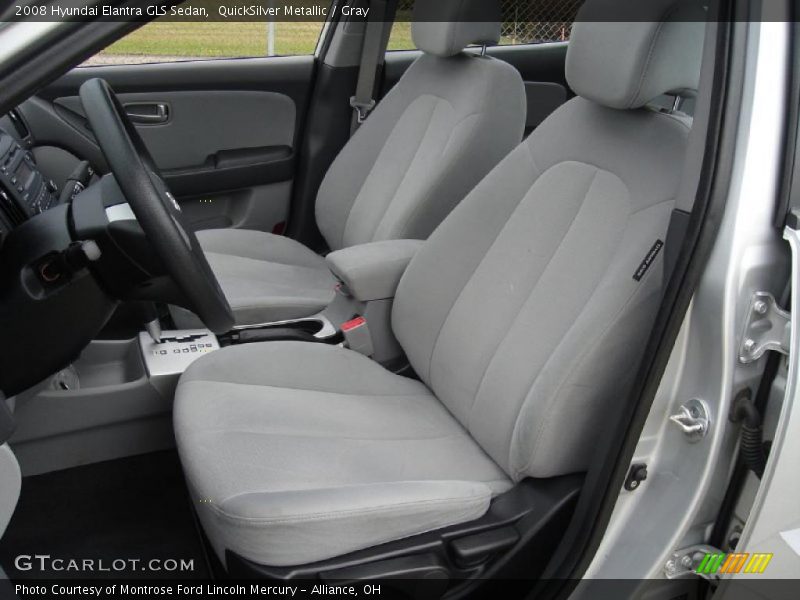 QuickSilver Metallic / Gray 2008 Hyundai Elantra GLS Sedan