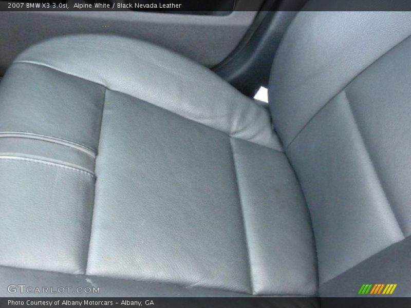 Alpine White / Black Nevada Leather 2007 BMW X3 3.0si