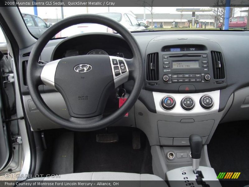 QuickSilver Metallic / Gray 2008 Hyundai Elantra GLS Sedan