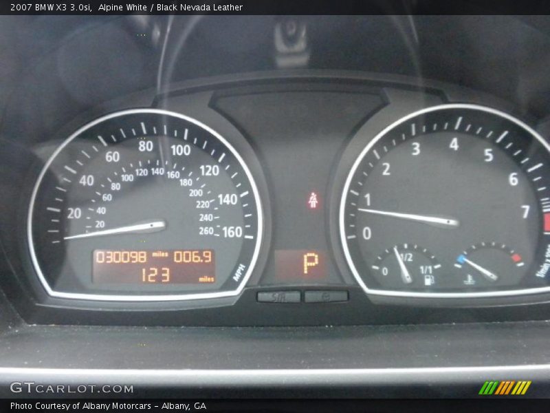 Alpine White / Black Nevada Leather 2007 BMW X3 3.0si