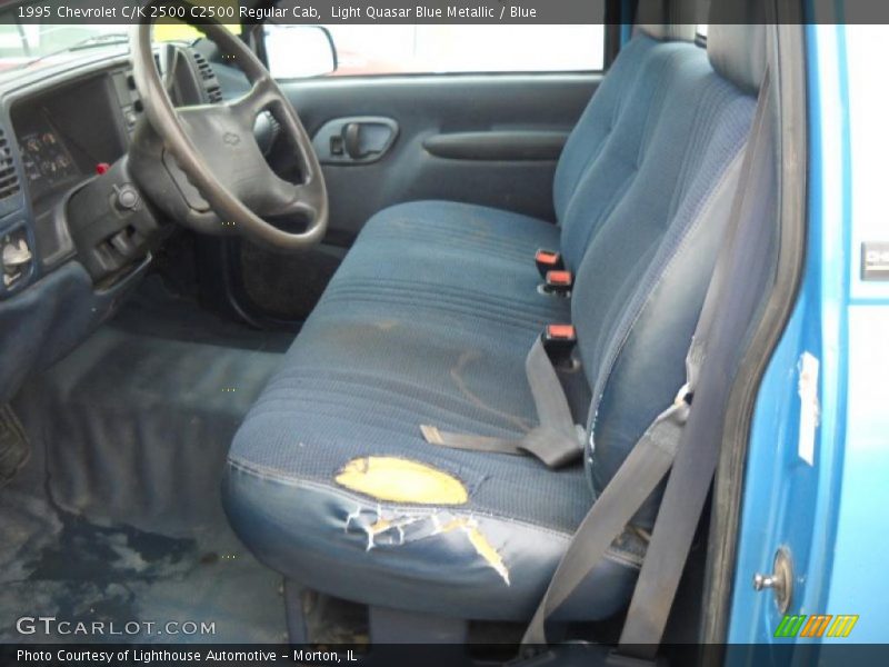 Light Quasar Blue Metallic / Blue 1995 Chevrolet C/K 2500 C2500 Regular Cab