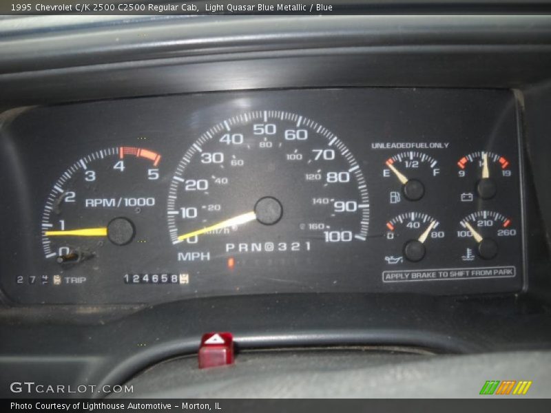 Light Quasar Blue Metallic / Blue 1995 Chevrolet C/K 2500 C2500 Regular Cab