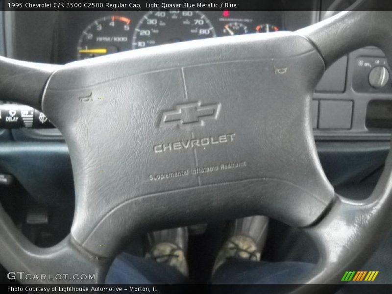 Light Quasar Blue Metallic / Blue 1995 Chevrolet C/K 2500 C2500 Regular Cab