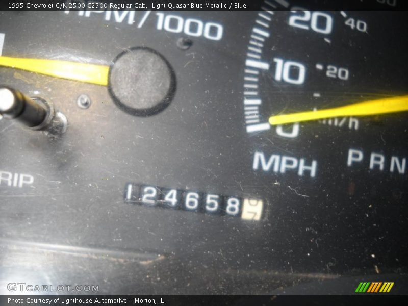 Light Quasar Blue Metallic / Blue 1995 Chevrolet C/K 2500 C2500 Regular Cab