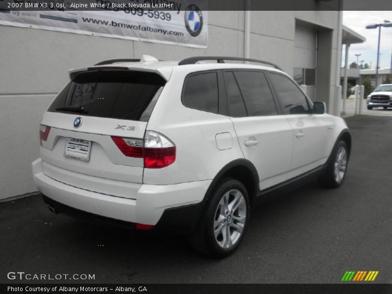 Alpine White / Black Nevada Leather 2007 BMW X3 3.0si