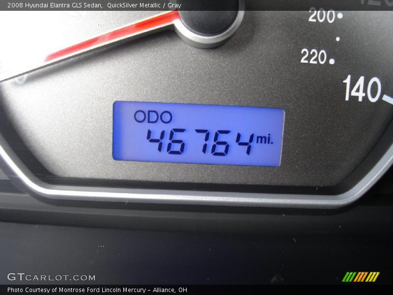 QuickSilver Metallic / Gray 2008 Hyundai Elantra GLS Sedan