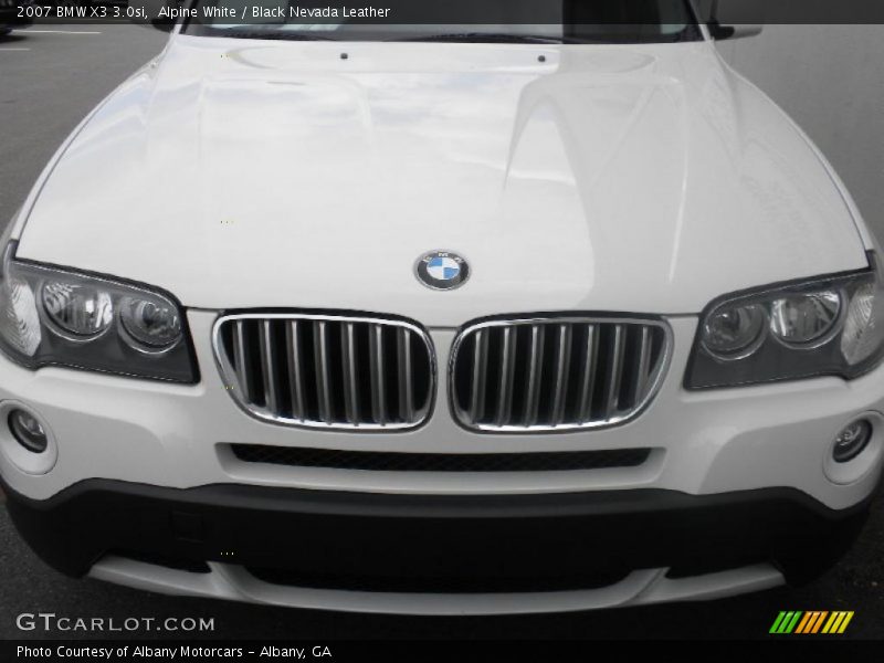 Alpine White / Black Nevada Leather 2007 BMW X3 3.0si