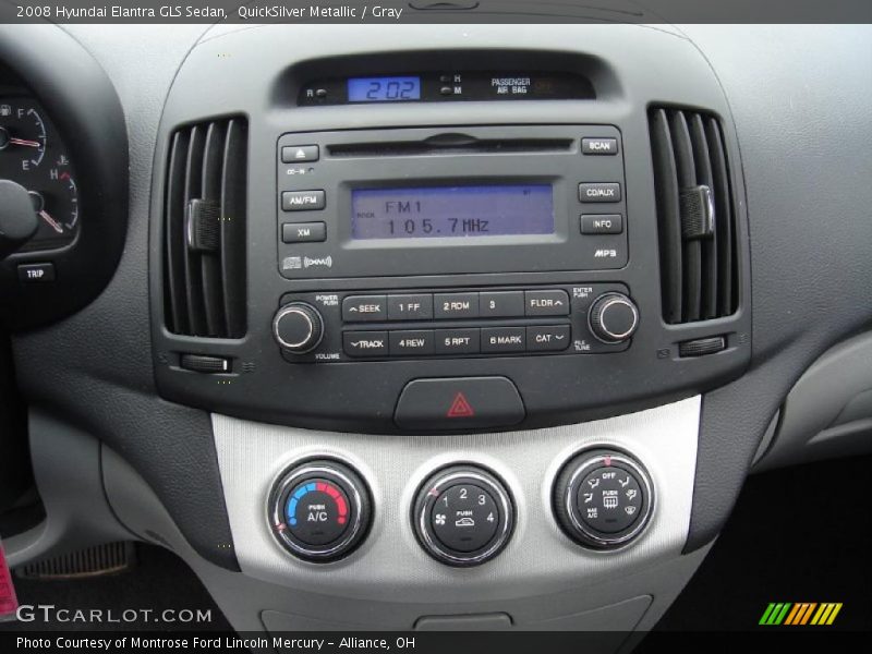 QuickSilver Metallic / Gray 2008 Hyundai Elantra GLS Sedan