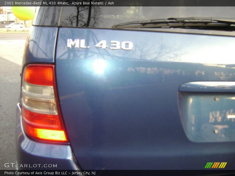 Azure Blue Metallic / Ash 2001 Mercedes-Benz ML 430 4Matic