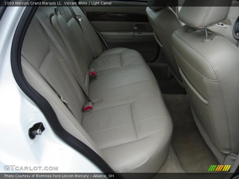 Vibrant White / Light Camel 2009 Mercury Grand Marquis LS