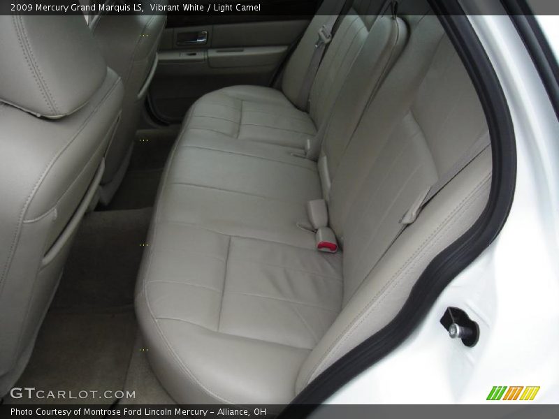 Vibrant White / Light Camel 2009 Mercury Grand Marquis LS