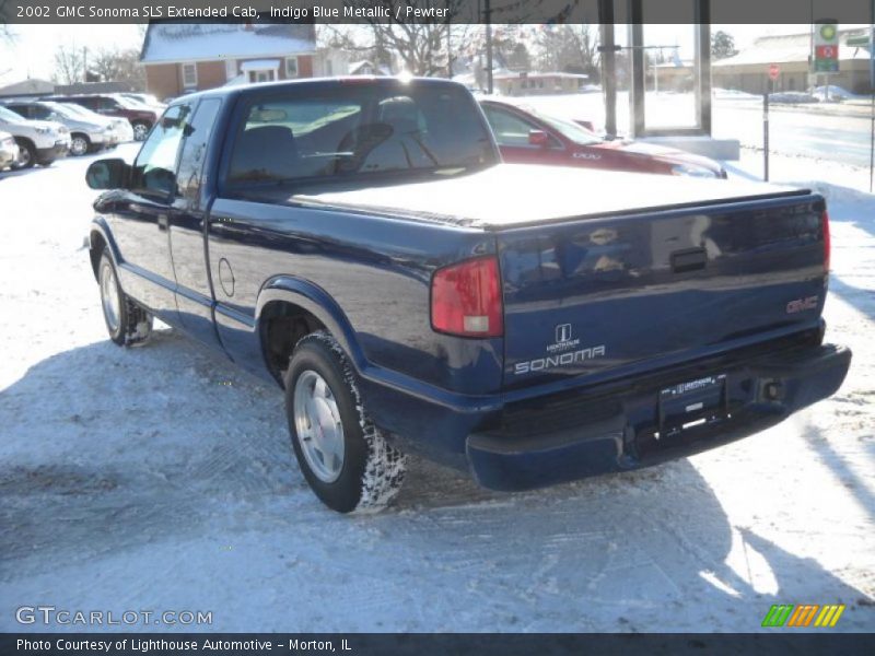 Indigo Blue Metallic / Pewter 2002 GMC Sonoma SLS Extended Cab