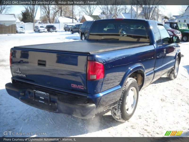 Indigo Blue Metallic / Pewter 2002 GMC Sonoma SLS Extended Cab
