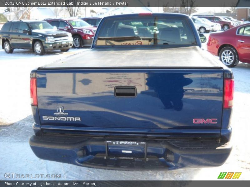 Indigo Blue Metallic / Pewter 2002 GMC Sonoma SLS Extended Cab