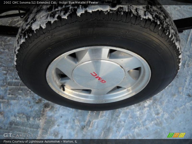 Indigo Blue Metallic / Pewter 2002 GMC Sonoma SLS Extended Cab