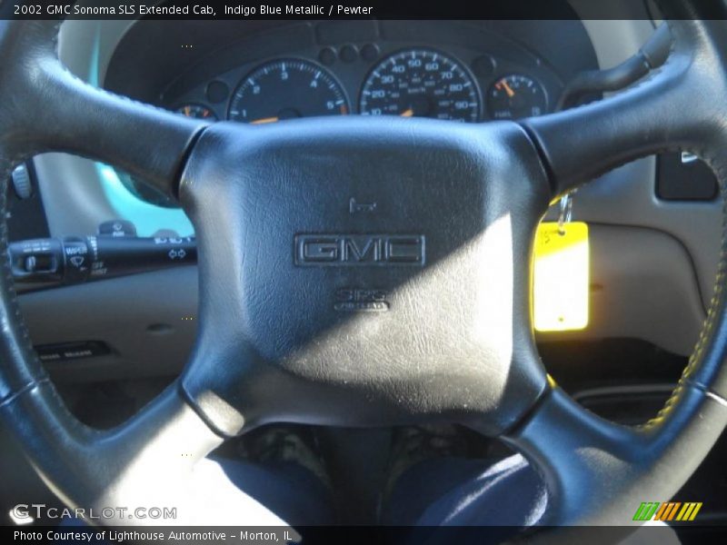 Indigo Blue Metallic / Pewter 2002 GMC Sonoma SLS Extended Cab