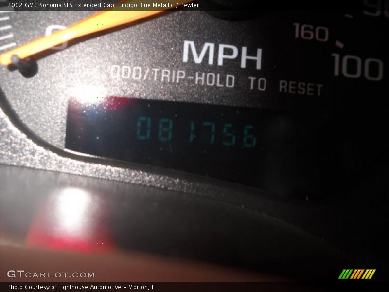 Indigo Blue Metallic / Pewter 2002 GMC Sonoma SLS Extended Cab