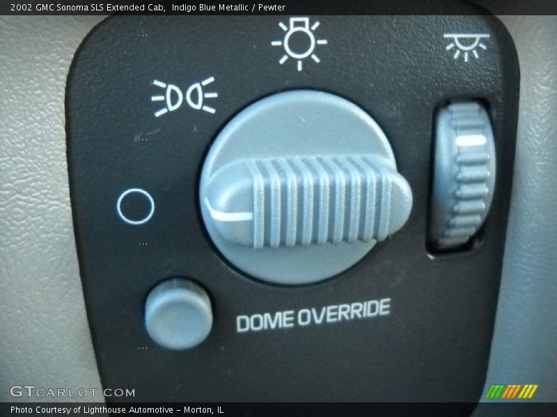 Indigo Blue Metallic / Pewter 2002 GMC Sonoma SLS Extended Cab