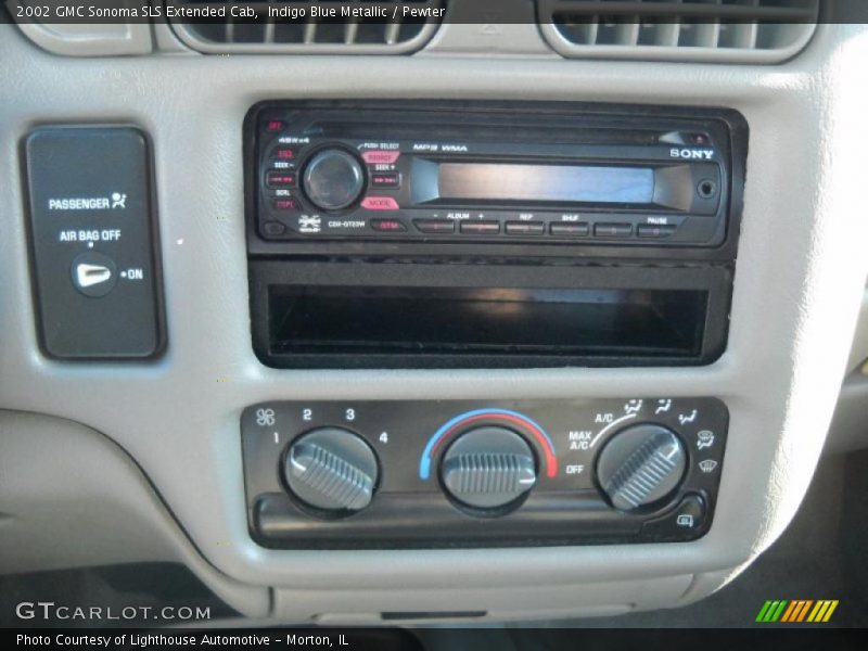 Indigo Blue Metallic / Pewter 2002 GMC Sonoma SLS Extended Cab
