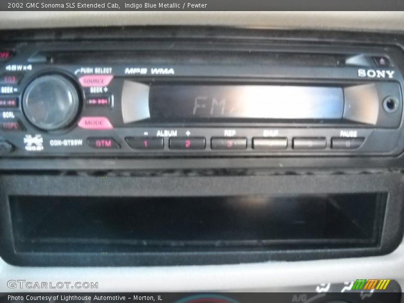 Indigo Blue Metallic / Pewter 2002 GMC Sonoma SLS Extended Cab
