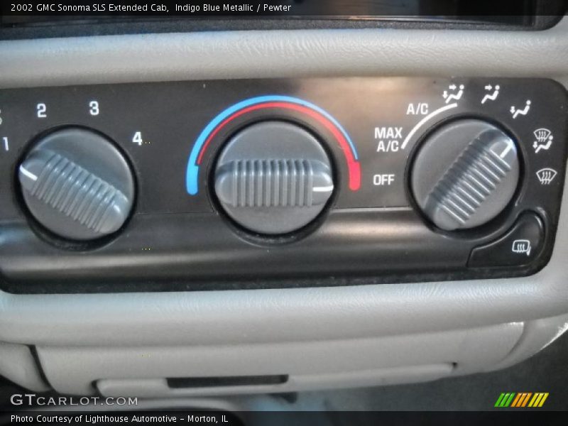 Indigo Blue Metallic / Pewter 2002 GMC Sonoma SLS Extended Cab