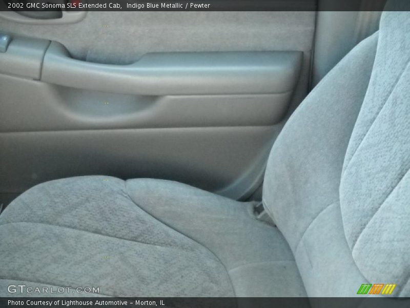 Indigo Blue Metallic / Pewter 2002 GMC Sonoma SLS Extended Cab