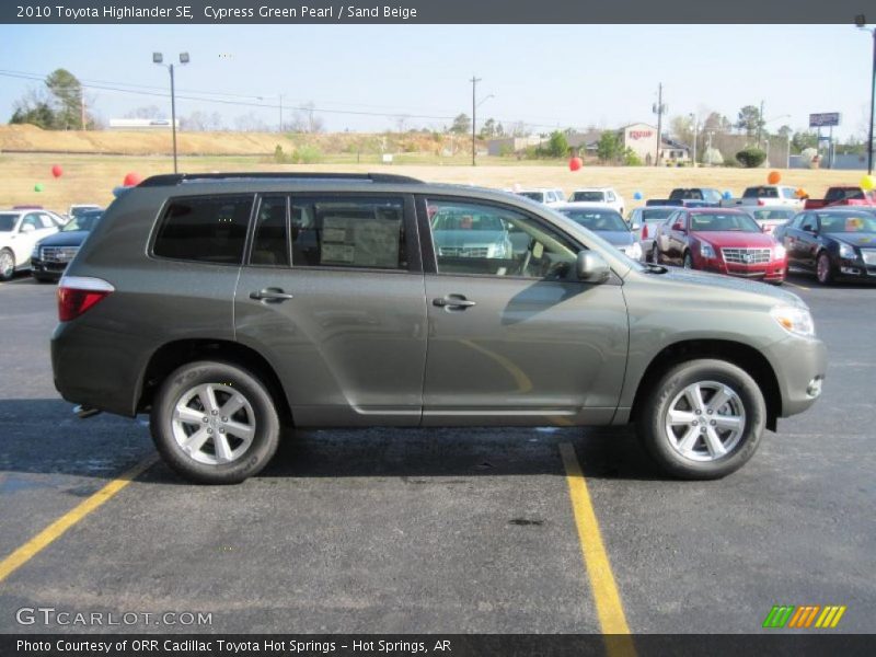 Cypress Green Pearl / Sand Beige 2010 Toyota Highlander SE