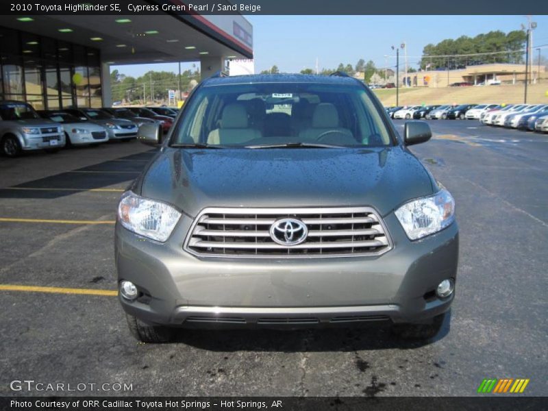 Cypress Green Pearl / Sand Beige 2010 Toyota Highlander SE