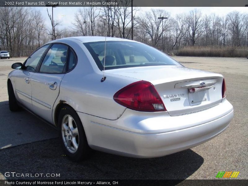 Silver Frost Metallic / Medium Graphite 2002 Ford Taurus SES