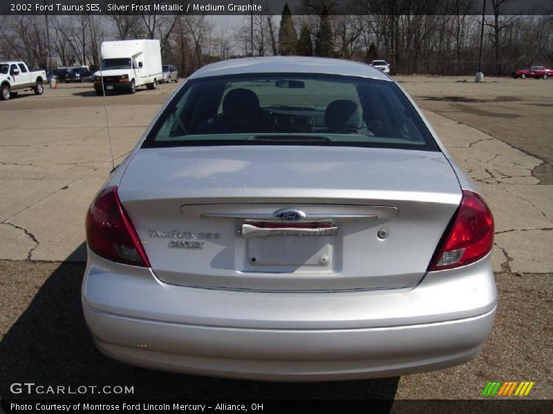 Silver Frost Metallic / Medium Graphite 2002 Ford Taurus SES