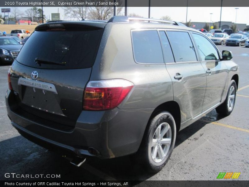 Cypress Green Pearl / Sand Beige 2010 Toyota Highlander SE