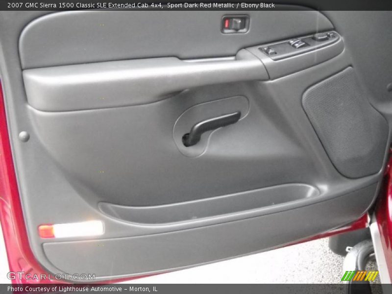 Sport Dark Red Metallic / Ebony Black 2007 GMC Sierra 1500 Classic SLE Extended Cab 4x4