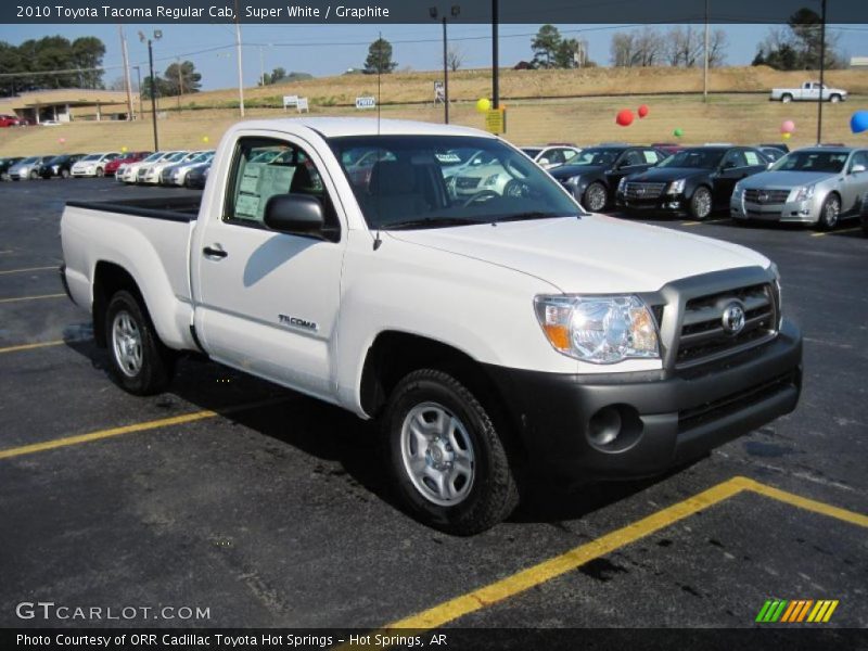 Super White / Graphite 2010 Toyota Tacoma Regular Cab
