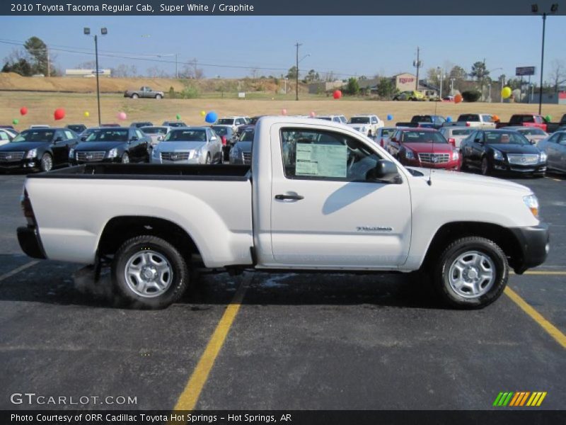 Super White / Graphite 2010 Toyota Tacoma Regular Cab