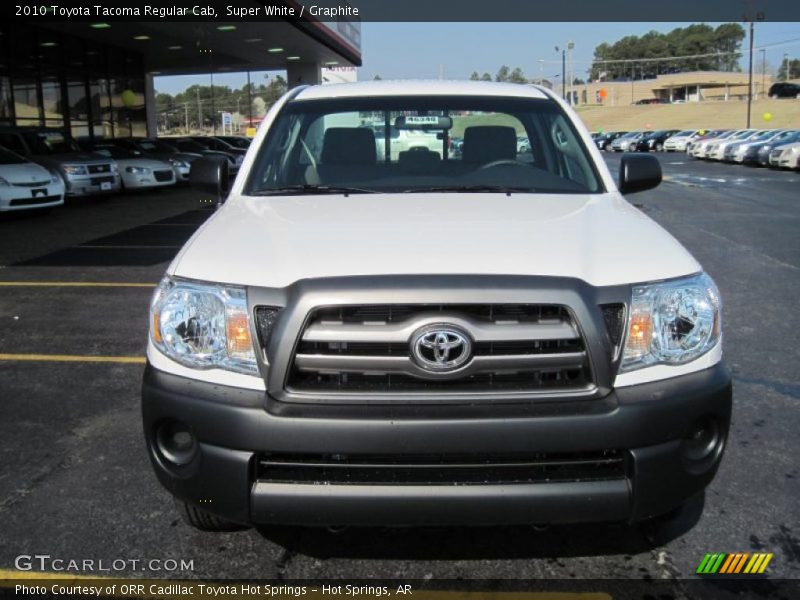 Super White / Graphite 2010 Toyota Tacoma Regular Cab