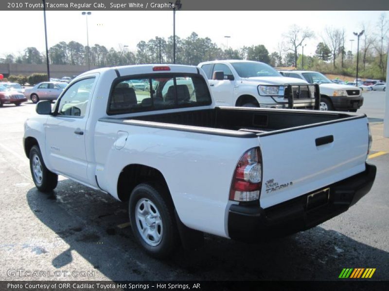 Super White / Graphite 2010 Toyota Tacoma Regular Cab