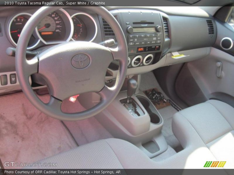 Super White / Graphite 2010 Toyota Tacoma Regular Cab