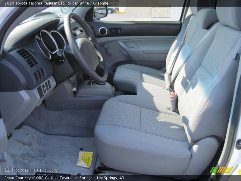 Super White / Graphite 2010 Toyota Tacoma Regular Cab