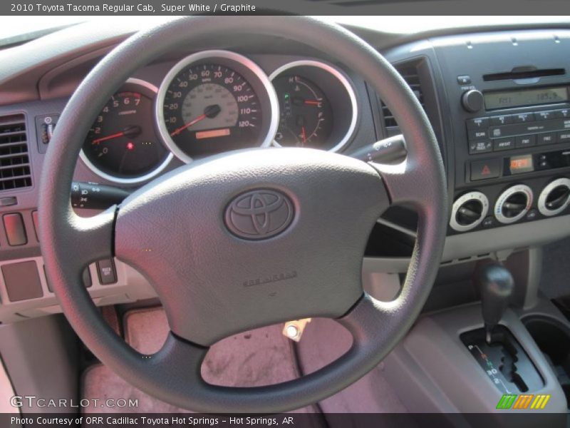 Super White / Graphite 2010 Toyota Tacoma Regular Cab