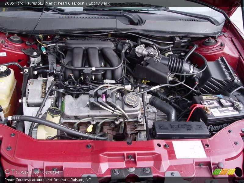 Merlot Pearl Clearcoat / Ebony Black 2005 Ford Taurus SE
