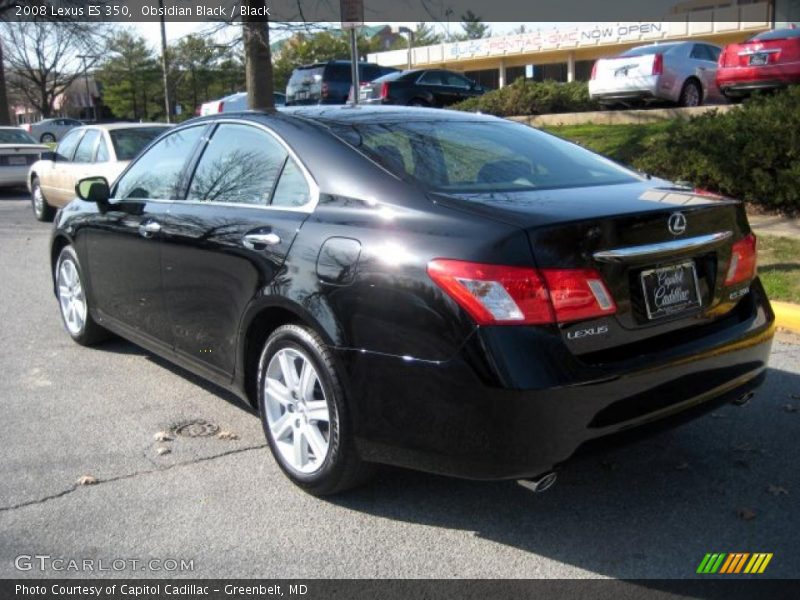 Obsidian Black / Black 2008 Lexus ES 350