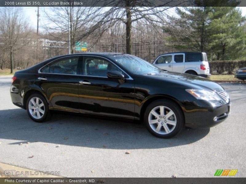 Obsidian Black / Black 2008 Lexus ES 350