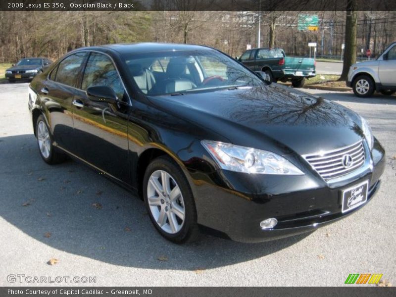 Obsidian Black / Black 2008 Lexus ES 350