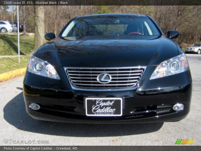 Obsidian Black / Black 2008 Lexus ES 350