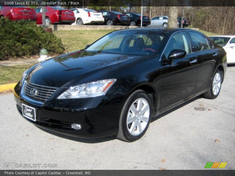 Obsidian Black / Black 2008 Lexus ES 350